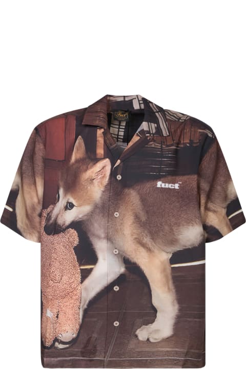 Fuct Clothing for Men Fuct Camp Brown Shirt