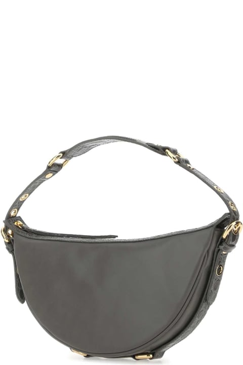 BY FAR Totes for Women BY FAR Grey Leather Gib Shoulder Bag