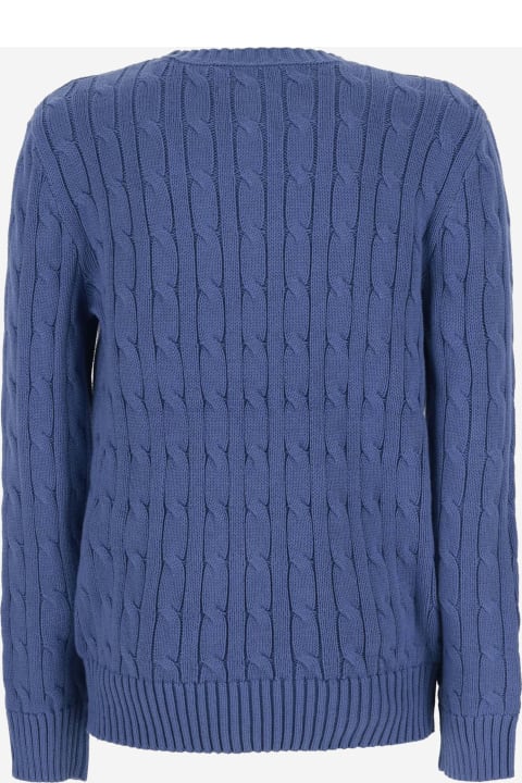 ベビーボーイズ Polo Ralph Laurenのニットウェア＆スウェットシャツ Polo Ralph Lauren Cotton Sweater With Logo