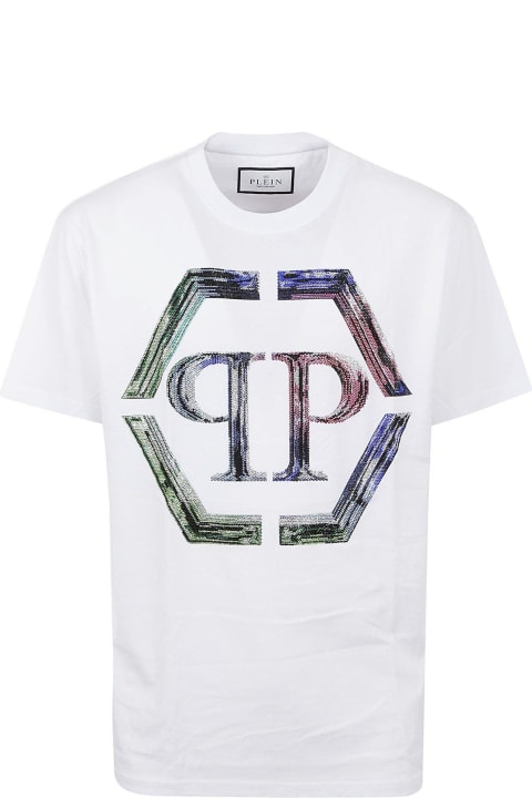 Philipp Plein Topwear for Men Philipp Plein Logo Printed Crewneck T-shirt