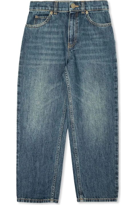 Gucci Bottoms for Girls Gucci Dark Blue Denim Straight Leg Jeans