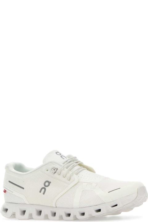 ON Sneakers for Men ON White Fabric Cloud 5 Sneakers