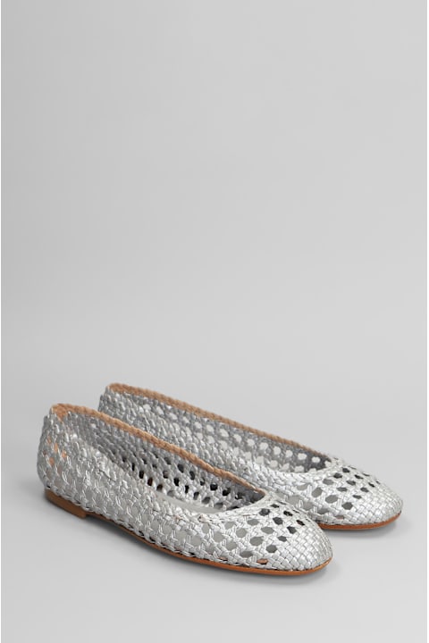Fabio Rusconi Shoes for Women Fabio Rusconi Ballet Flats In Silver Leather