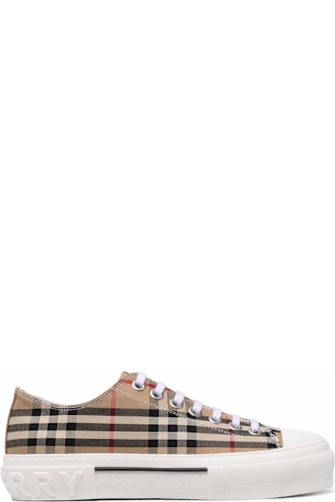أدوات منزلية Burberry Check Motif Canvas Sneakers