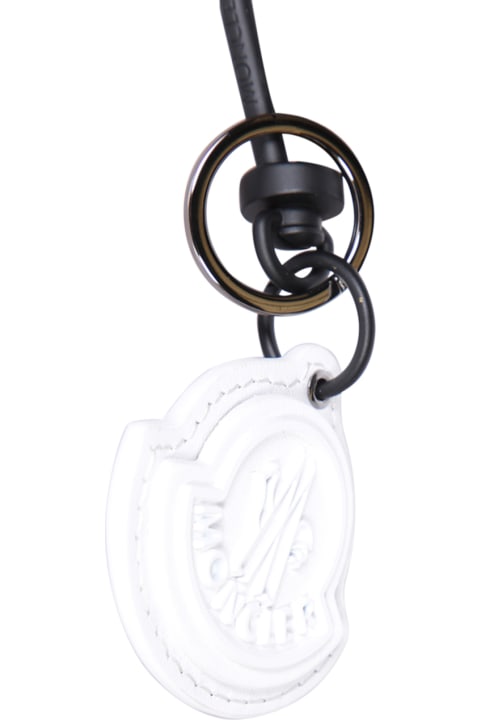 メンズ キーリング Moncler Key Ring White Keychain