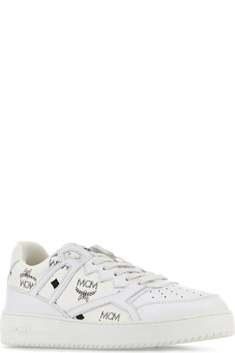 MCM for Kids MCM Printed Canvas Terrain Sneakers