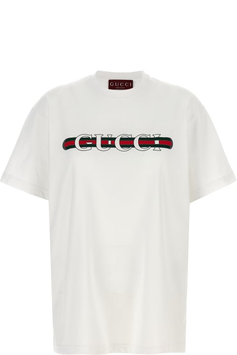 Gucci لـ Women Gucci 'gucci Web' T-shirt