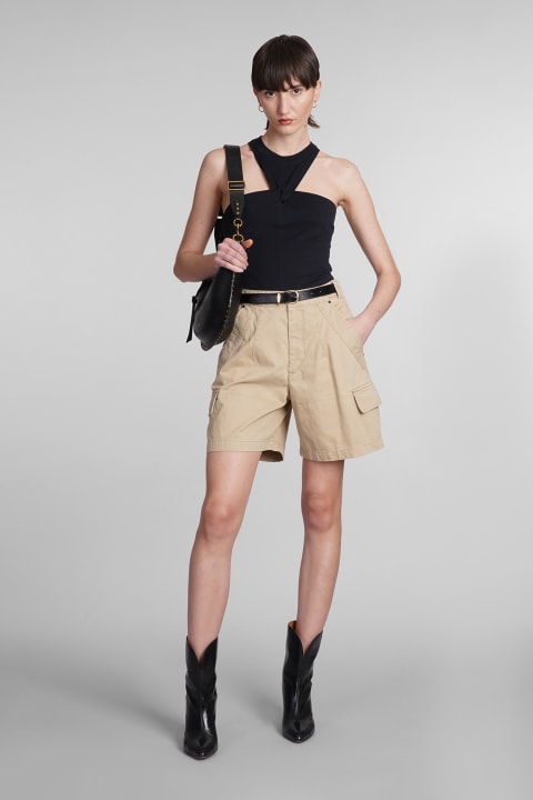 Fashion for Women Isabel Marant Zineba Topwear In Black Cotton