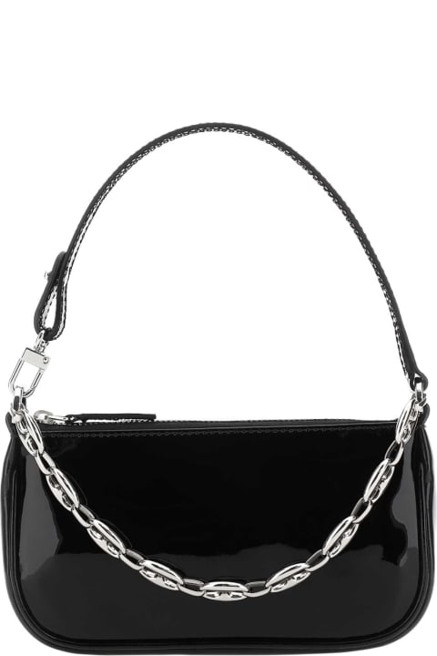 BY FAR Women BY FAR Black Leather Mini Rachel Handbag