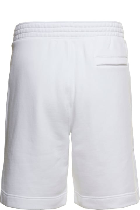 Pants for Men Givenchy 'la Plage' White Shorts With Logo Print In Cotton Man