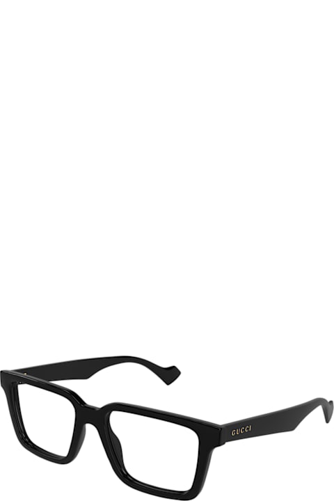 Gucci Eyewear Eyewear for Men Gucci Eyewear Gucci Gg1729o Linea Lettering 001 Black Glasses