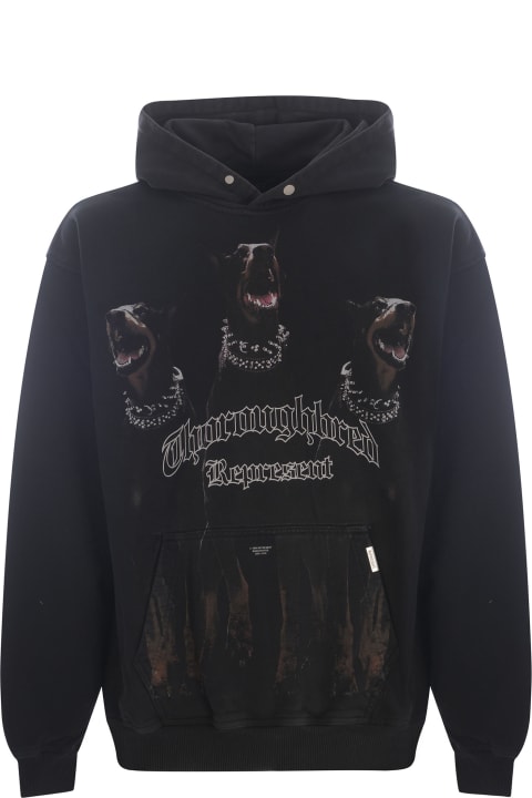 REPRESENT Fleeces & Tracksuits for Men REPRESENT Hooded Sweatshirt Represent "thoroughbred" Made Of Cotton