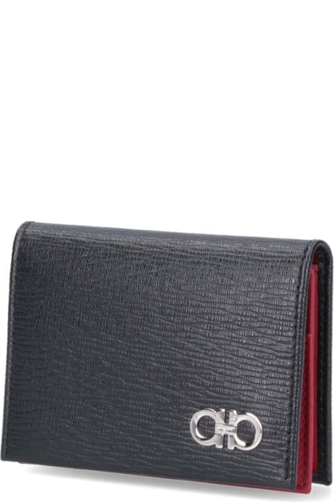 メンズ Ferragamoの財布 Ferragamo Gancini Bi-fold Wallet
