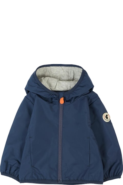 Homeware Save the Duck Blue Coco Windbreaker For Baby Boywith Logo
