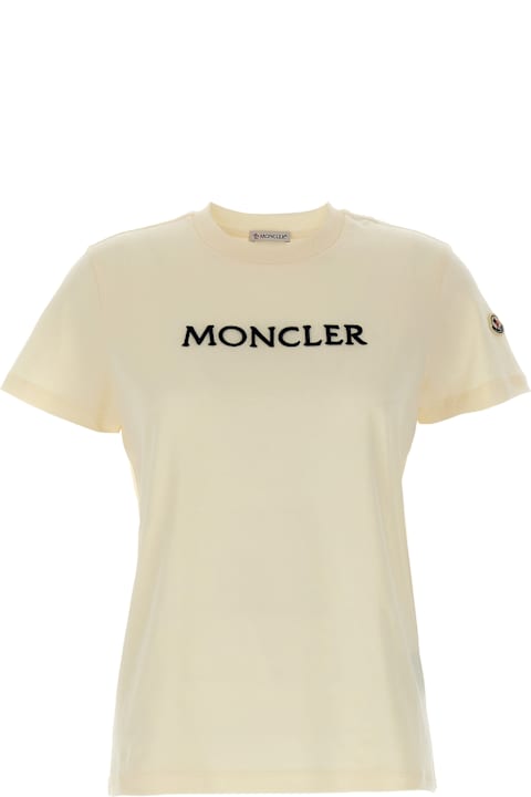 Topwear for Women Moncler Logo Embroidery T-shirt