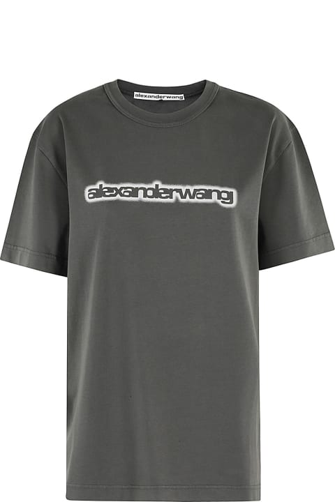 Alexander Wang Clothing for Women Alexander Wang Short Sleeve Tee With Halo Glow Graphic