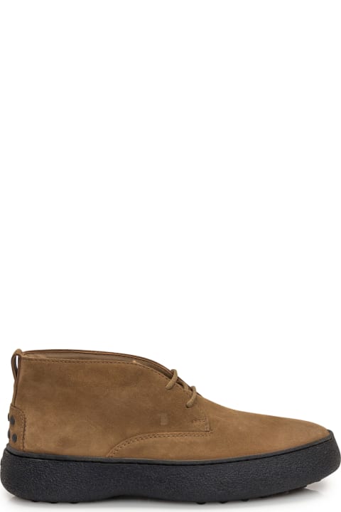 Boots for Men Tod's Suede Leather Ankle Boots