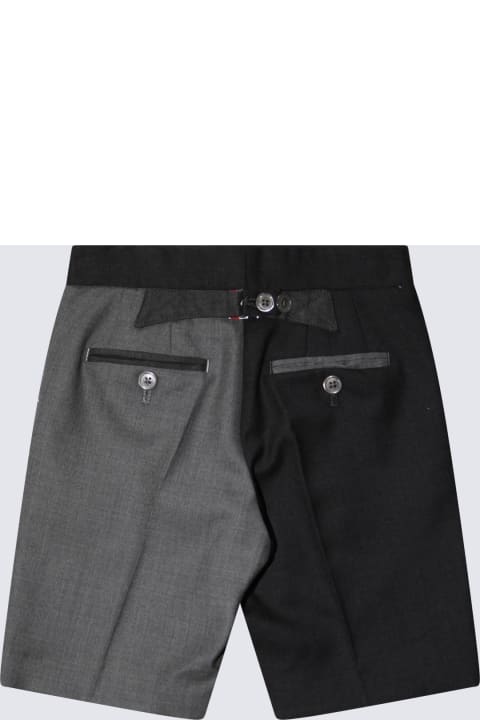 Bottoms for Girls Thom Browne Grey Wool Shorts
