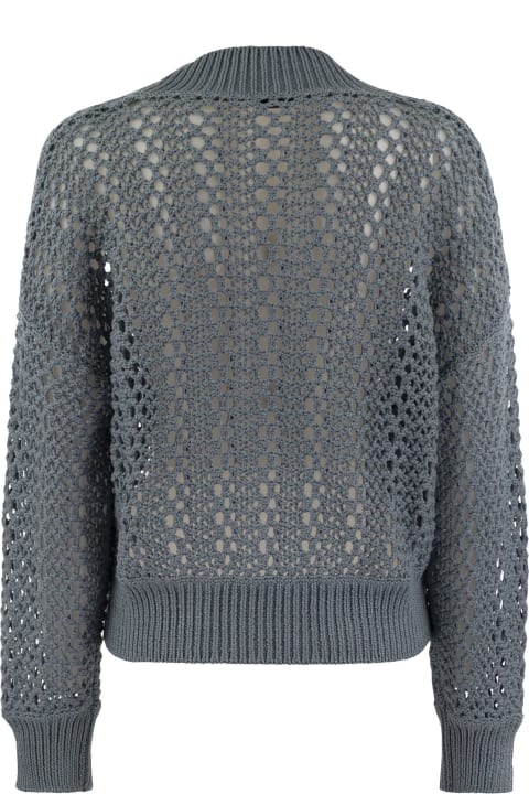 Brunello Cucinelli Sweaters for Women Brunello Cucinelli Mesh Jersey In Techno Cotton
