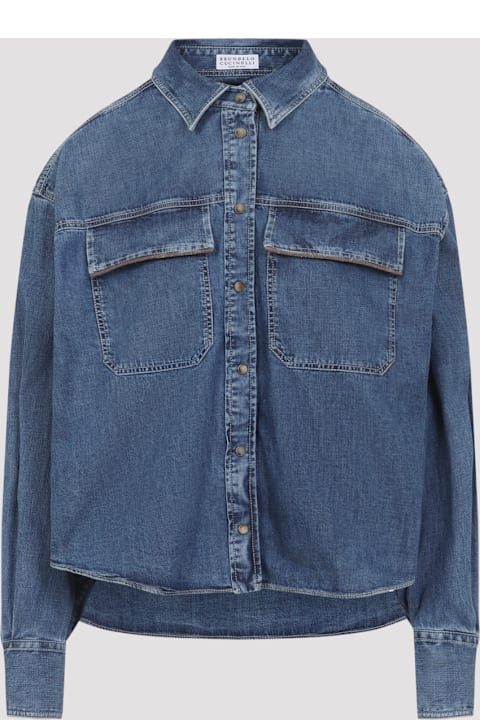 Brunello Cucinelli لـ Kids Brunello Cucinelli Cotton Shirt