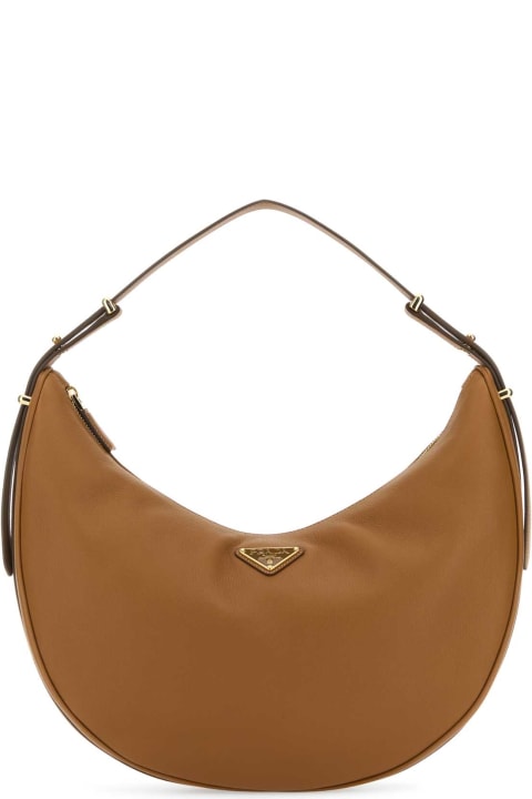 Prada for Women Prada Caramel Leather Big Arquã¨ Handbag