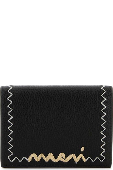 Fashion for Men Marni Black Leather Wallet