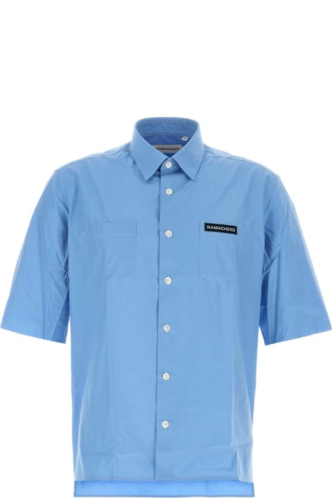 Namacheko Clothing for Men Namacheko Cerulean Blue Poplin Guardia Shirt