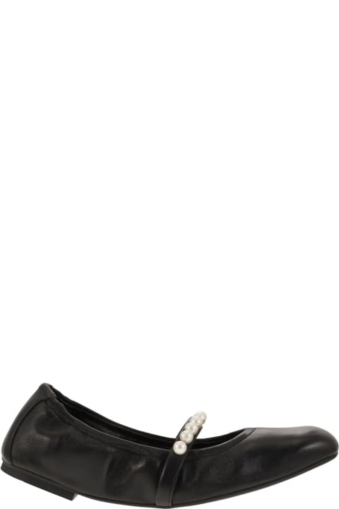 Flat Shoes for Women Stuart Weitzman Goldie Ballet Flat Black