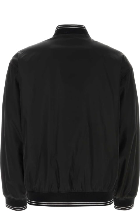 Fashion for Men Prada Black Re-nylon Reversible Bomber Jacket