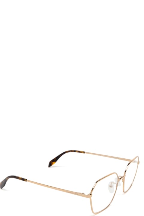 ウィメンズ新着アイテム Alexander McQueen Eyewear Am0437o Rose Gold Glasses