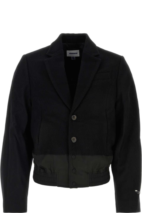 Ader Error Coats & Jackets for Men Ader Error Black Wool Blend Jacket
