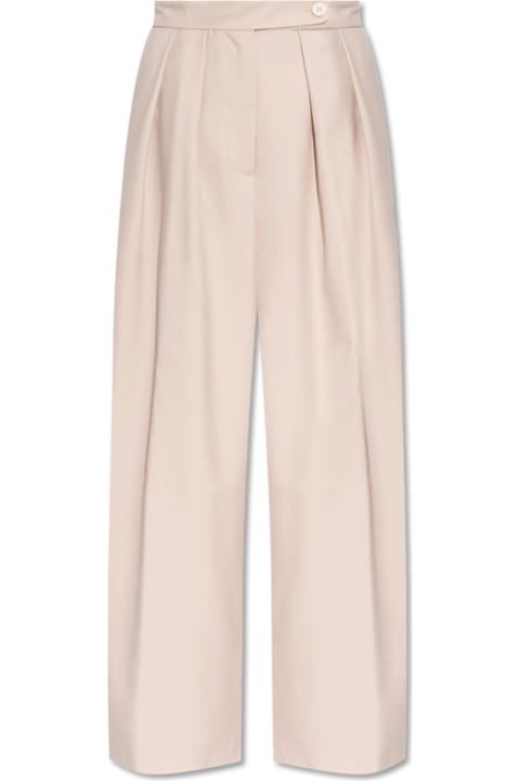 Dries Van Noten لـ Women Dries Van Noten Wool Pants With Pleats