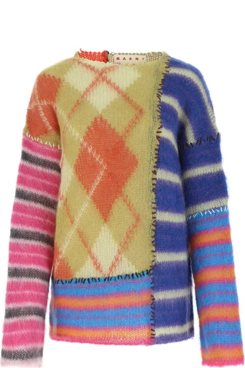 ウィメンズ新着アイテム Marni Embroidered Mohair Blend Sweater
