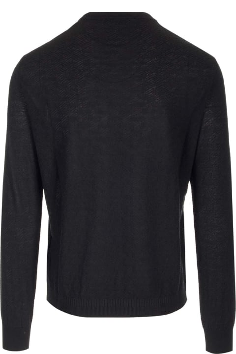 Versace for Men Versace Black 'la Greca' Sweater