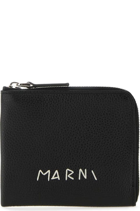 Marni Wallets for Men Marni Black Leather Wallet