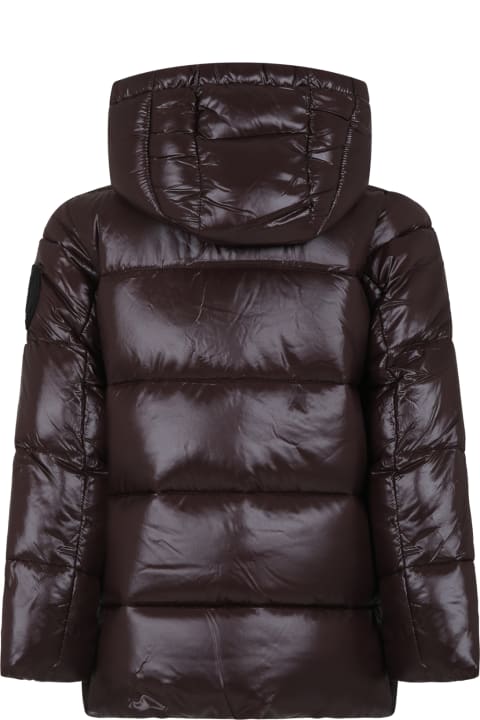 Homeware Save the Duck Brown Jacket For Boy With Logo