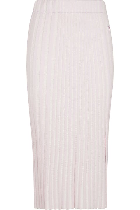 Maison Kitsuné for Women Maison Kitsuné Stripe Effect Elastic Waist Skirt