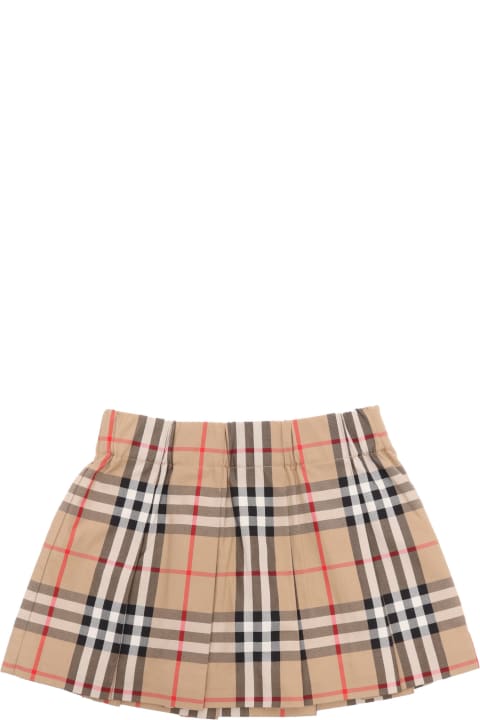 Bottoms for Girls Burberry Check Pattern Skirt