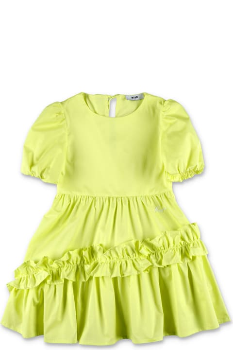 MSGM for Kids MSGM Poplin Frilled Dress