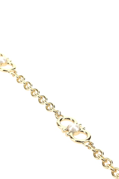 ウィメンズ ジュエリーのセール Ferragamo Golden Metal Necklace