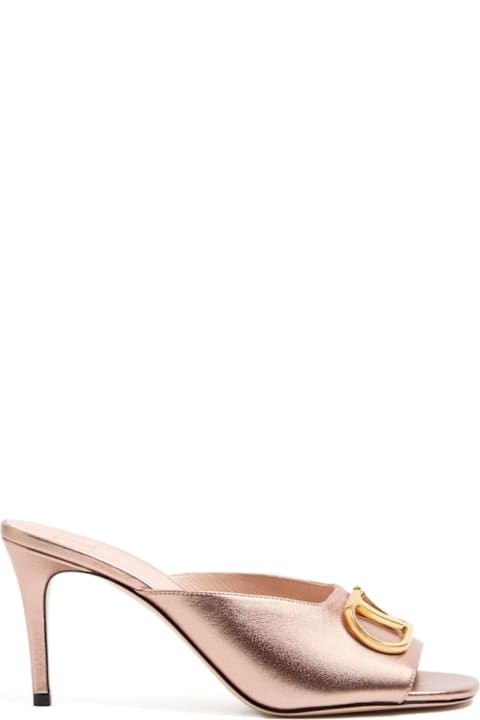 Valentino Garavani Vlogo Signature Leather Mules