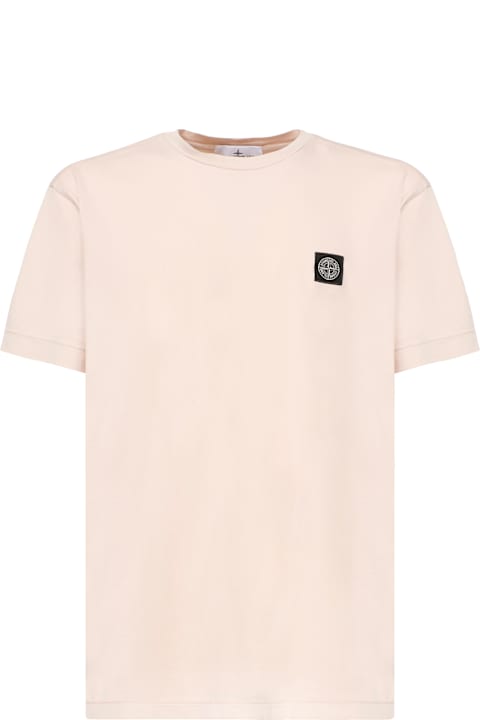 Fashion for Men Stone Island Compass Logo T-shirt