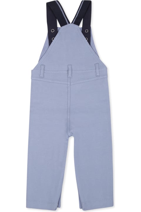 Hugo Boss Coats & Jackets for Baby Boys Hugo Boss Light Blue Dungarees For Baby Boy With Logo