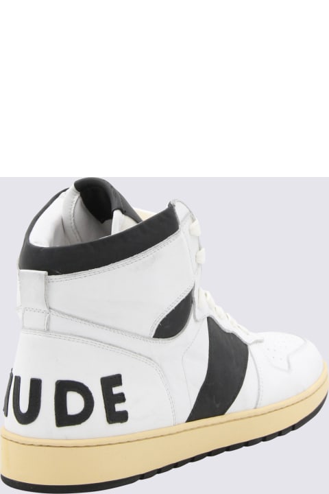 Rhude Sneakers for Men Rhude White Leather Rhecess Sneakers
