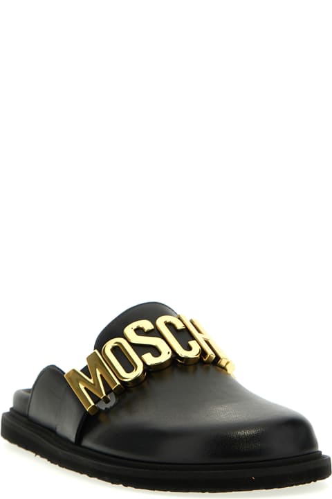 Moschino Loafers & Boat Shoes for Men Moschino Logo Sabots