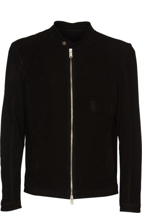 DFour Coats & Jackets for Men DFour Band Collar Zipped Jacket