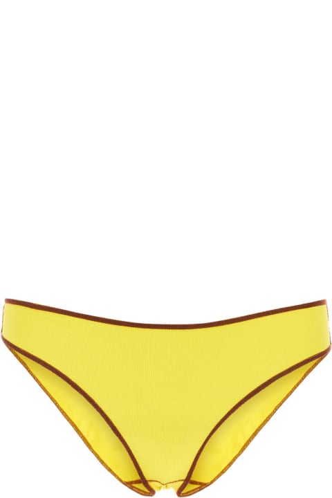 Baserange Underwear & Nightwear for Women Baserange Fluo Yellow Stretch Cotton Brief