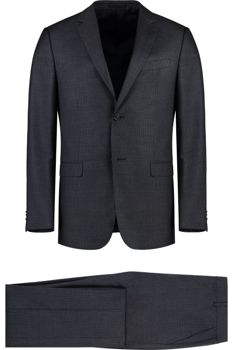 الملابس لـ القسم الرجالي Z Zegna Wool Two-pieces Suit