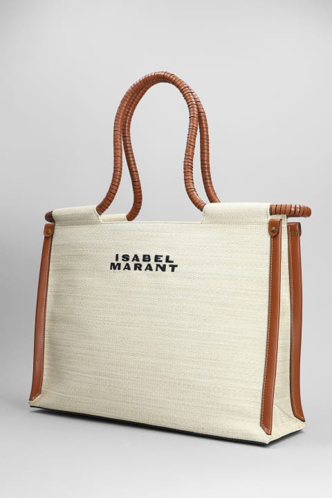 Isabel Marant for Women Isabel Marant Toledo Small Tote In Beige Cotton