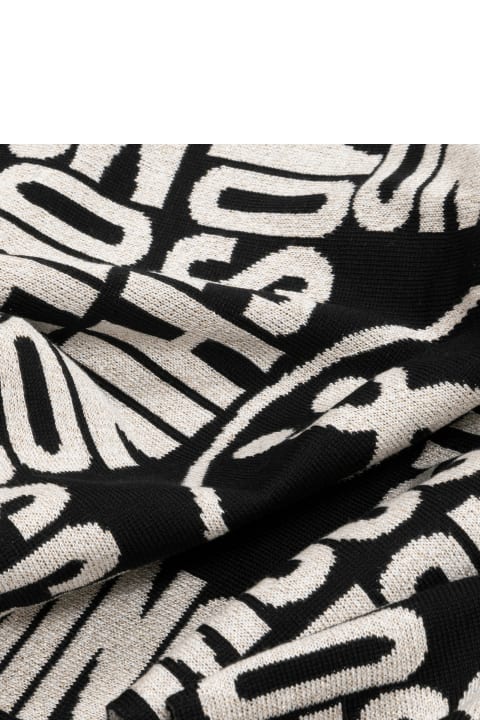 Moschino Scarves & Wraps for Women Moschino Double Question Mark Wool Wool Scarf